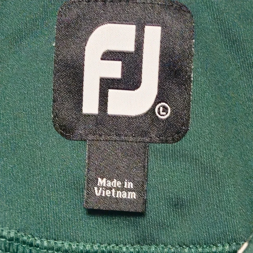 FootJoy Mens Performance Golf‎ Polo Shirt Green John Hall Cup 2014 Large FJ